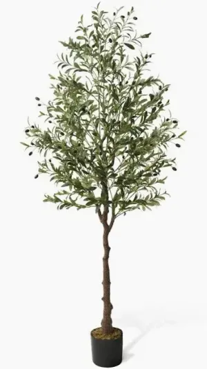 Tall/Large Green Faux Olive Tree/Plant