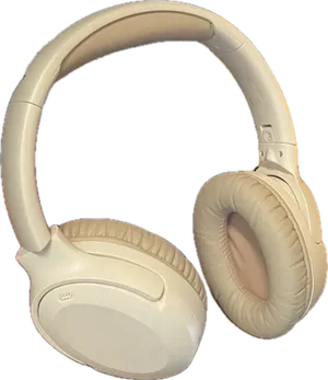 Beige modern headphones