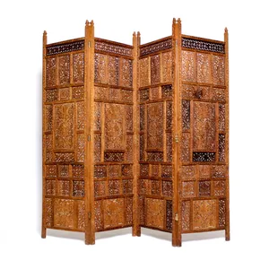 Brown Indian Wood Room Divider