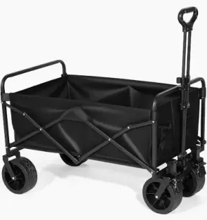black rolling wagon