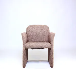 Mauve Post Modern Upholstered Chiclet Club Chair 