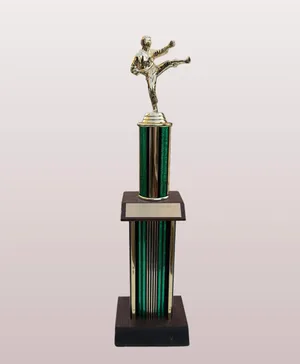 Green/Gold Trophy, 2 tier 