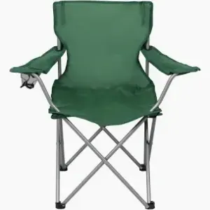 green camping chair