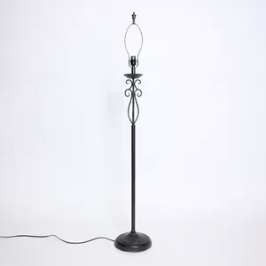Black Metal Traditional Floor Lamp