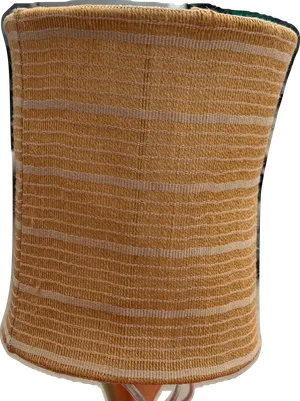 Tan Woven Vintage Lampshade - Medium