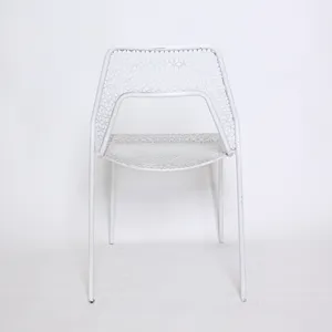 White Metal Chair 