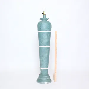 Aqua 80s - 90s Plaster Floor Lamp