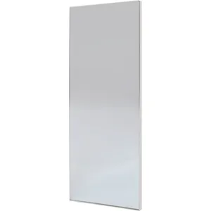 Brushed nickel mirror
