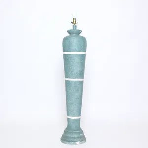 Aqua 80s - 90s Plaster Floor Lamp