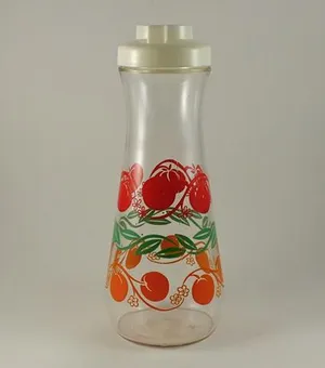 Vintage Hazel Ware Glass Juice Decanter