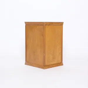 Natural Wood Pedestal or Side table