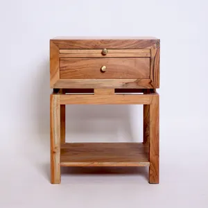 Teak Wood Side table - Modern Contemporary