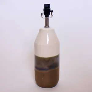 White & Brown Ceramic Lamp