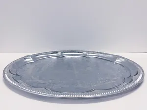 Oval Silver Plated Serving Tray