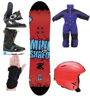 Package Child Premium Snowboard, Boots, Jacket and Pants (CBP5)