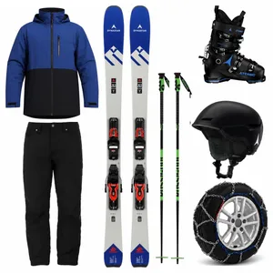 Adult Premium Skis, Boots, Poles, Jacket and Pants with Snow Chains Package (ASP9)