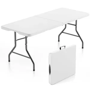 6ft rectangular folding table