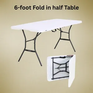 6-Foot Fold-In-Half Banquet Table