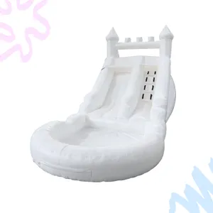 21' White Single Lane White Waterslide
