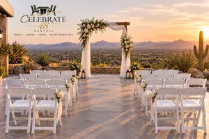 White Padded Folding Chair