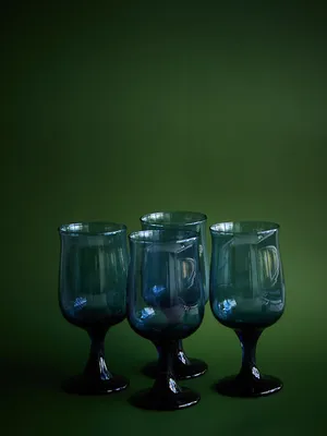 Blue Wine Glass