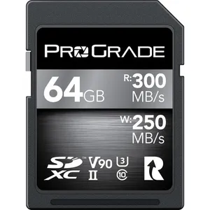 ProGrade Digital 64GB SDXC UHS-II V90 Memory Card #6116, #6107,  #6118