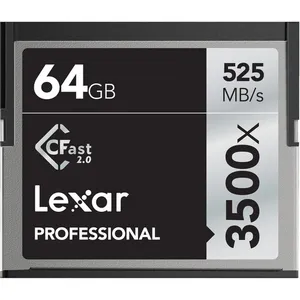 Lexar 64GB Professional 3500x CFast 2.0 Memory Card #4581, #7332, #0000
