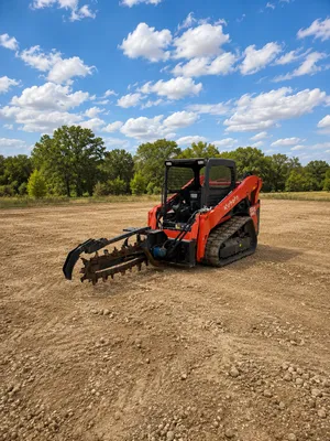 Kubota 65 HP skid steer/bobcat with 48 in trencher (Open Cab)