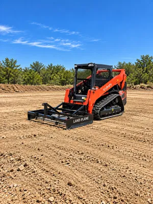  Kubota 75 HP skid steer/bobcat with 72'' land plane (Open Cab)