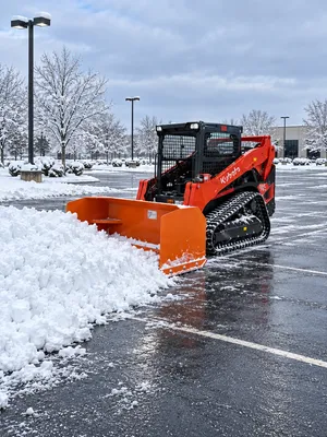  Kubota 75 HP skid steer/bobcat with snow pusher 84'' (Open Cab)