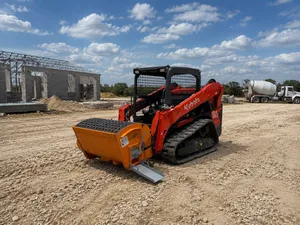 Kubota 65 HP skid steer/bobcat with concrete mixer attachament (Open Cab)