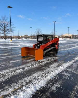  Kubota 65 HP skid steer/bobcat with snow pusher 84'' (Open Cab)