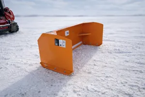 Skid steer snow pusher attachment 84''