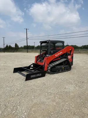 Kubota 65 HP skid steer/bobcat with 72'' land plane (Open Cab)