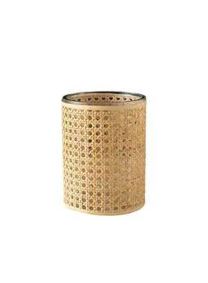 Cane Woven Votive Holder