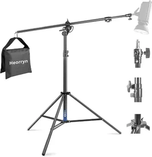 2 IN 1 BOOM LIGHT STAND