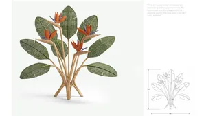 Leaf with flower 
