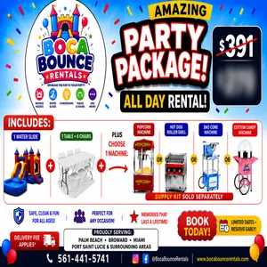 🎉 COMBO WET/DRY PARTY PACKAGE – ALL DAY RENTAL! 🎉
