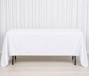 White Polyester Tablecloth – 70