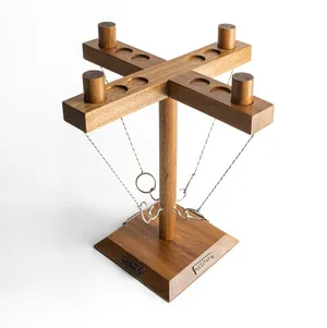 Elegant Events Collection: Wooden 4-Way Hook & Ring