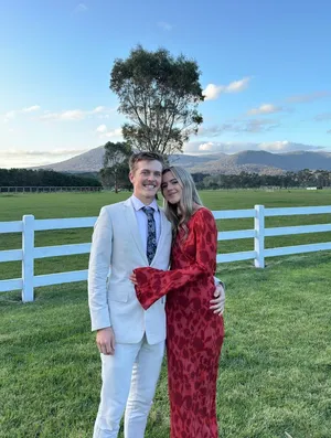 Realisation Par The Gia Havana Long Sleeve Red Floral Maxi Dress