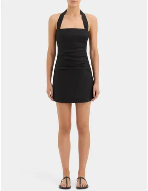 Sir Noemi Halter Mini Dress in Black SIZE 6