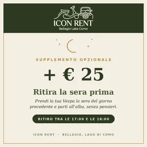 Supplemento ritiro sera precedente