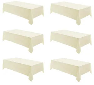 Ivory Table Cloths - RECTANGLE (8')