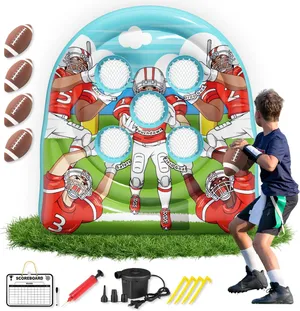 6FT Inflatable Football Target Toss Game for Events & Parties