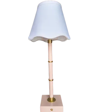 Blush Pavillon Scalloped Lamp