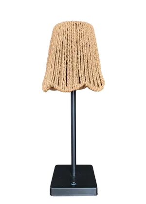 Seabrook Noir Woven Lamp