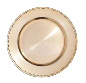 Celeste Gold Beaded Charger