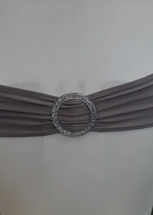 Chair Band Lycra Silver