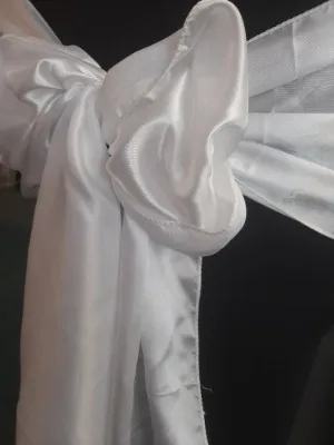 White Satin Sash